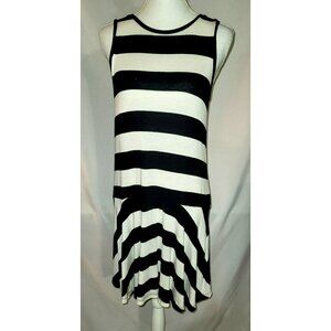 Loft A-line Sheath Striped Knit Sleeveless Dress - Size Small